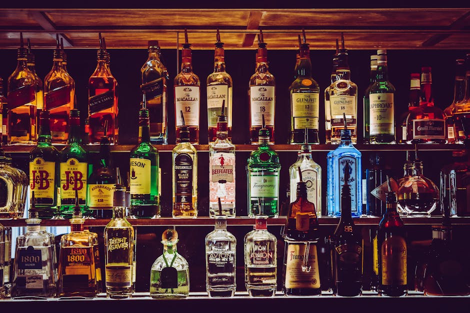 whiskey selection